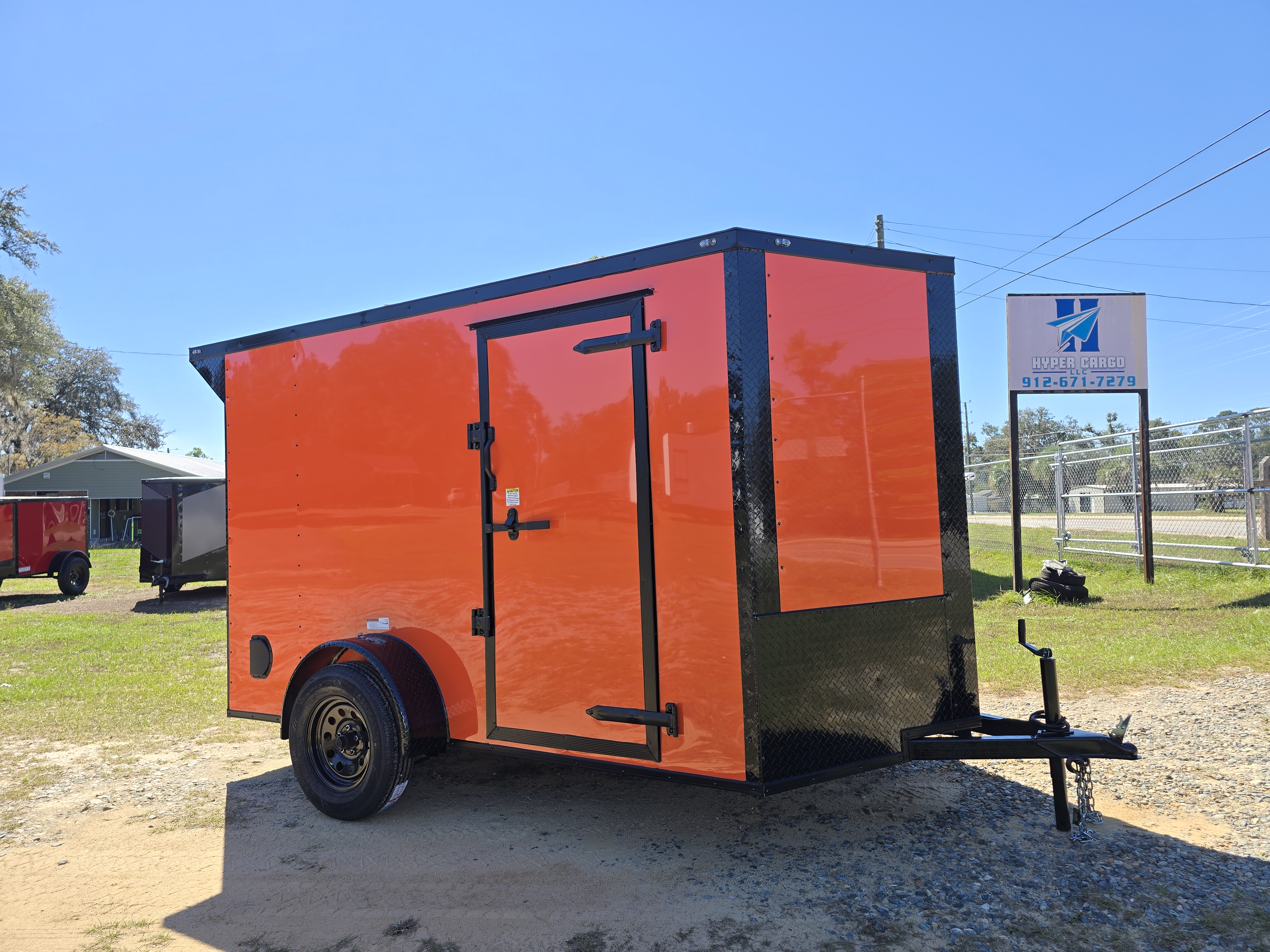 6x10 SA Enclosed Trailer With Spoiler