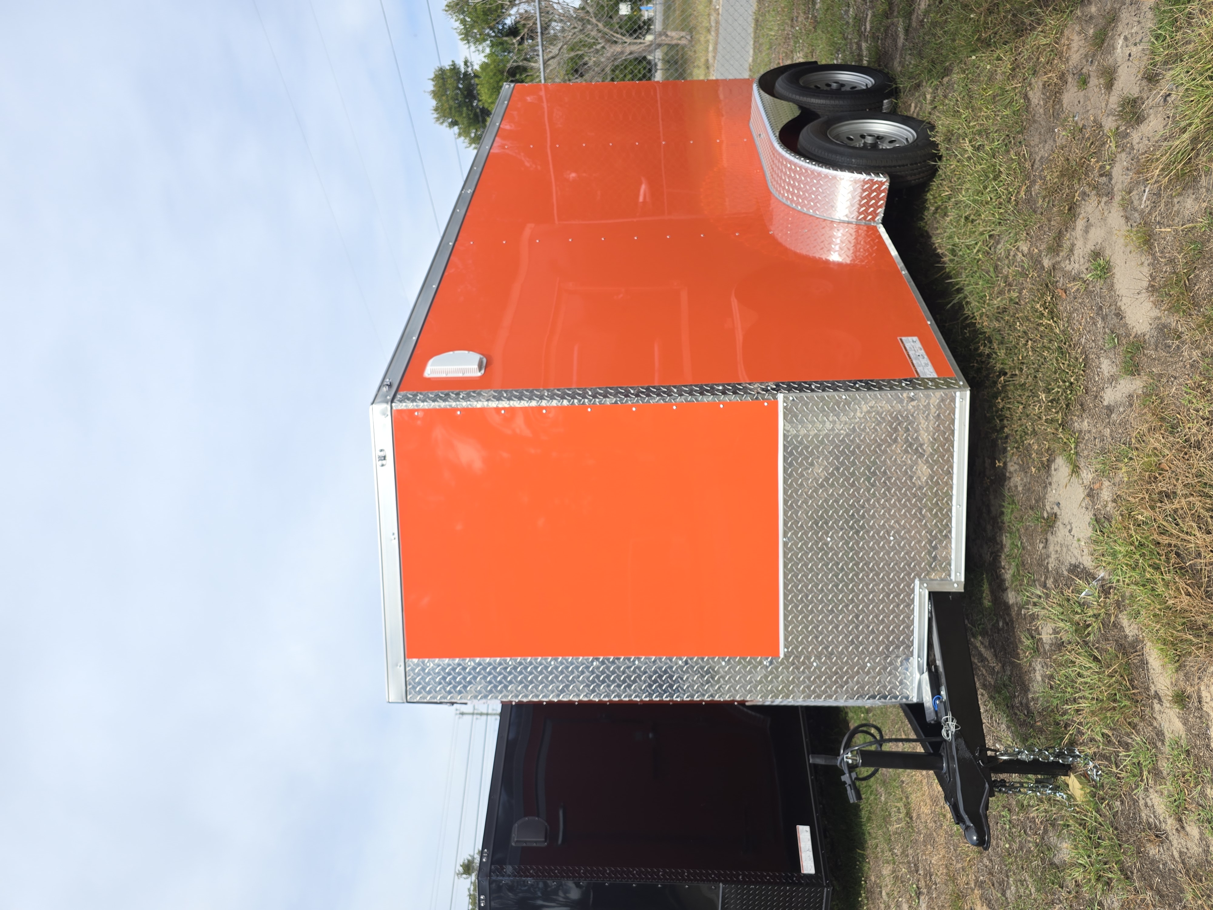6x12 TA Enclosed Trailer Orange