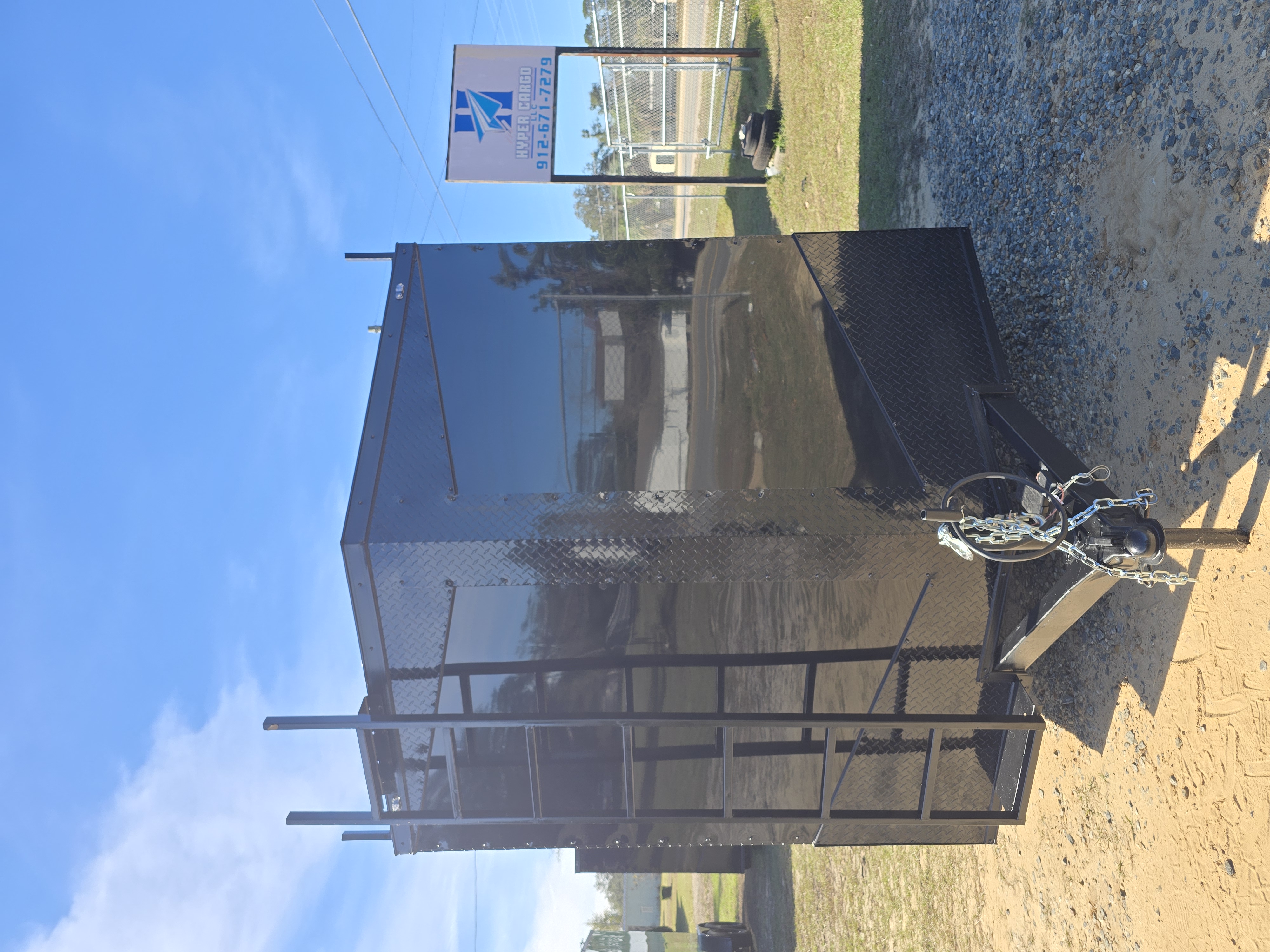 7x12 TA Enclosed Trailer Blackout