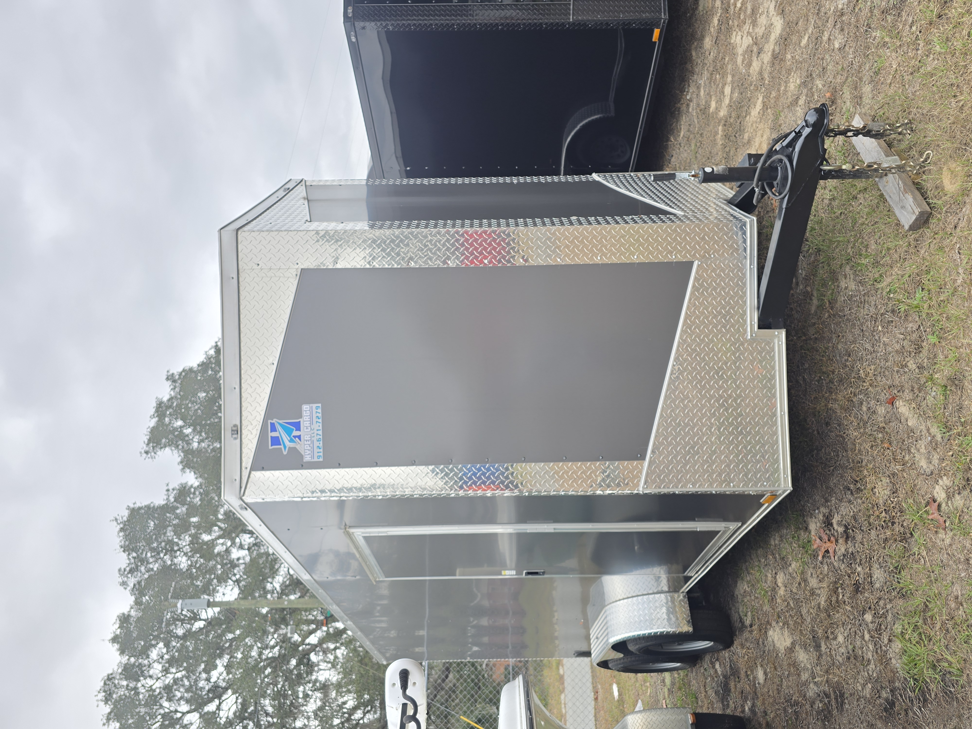 6x14 TA Enclosed Trailer Charcol Chrome