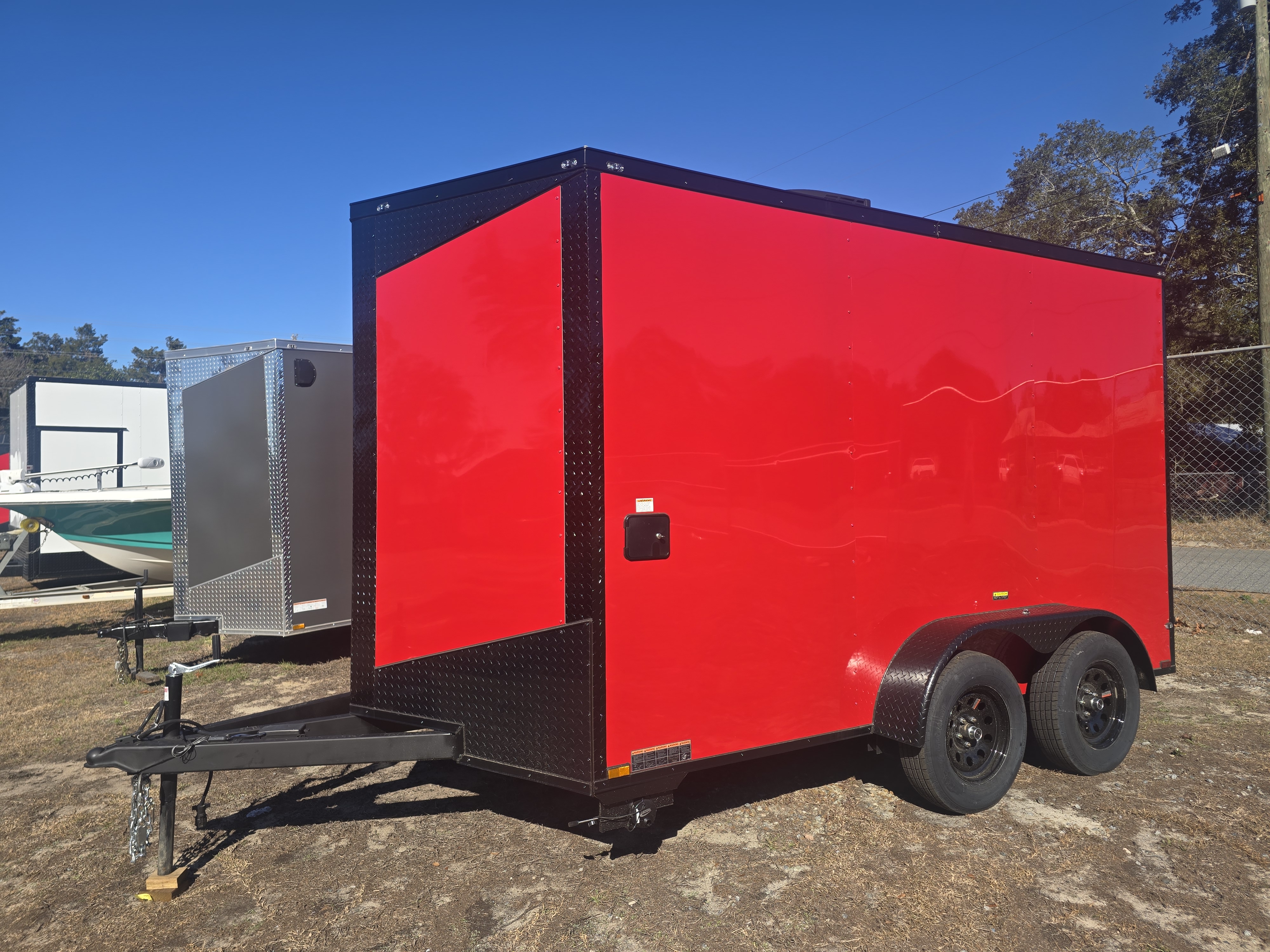 7x12 TA CONCESSION TRAILER RED